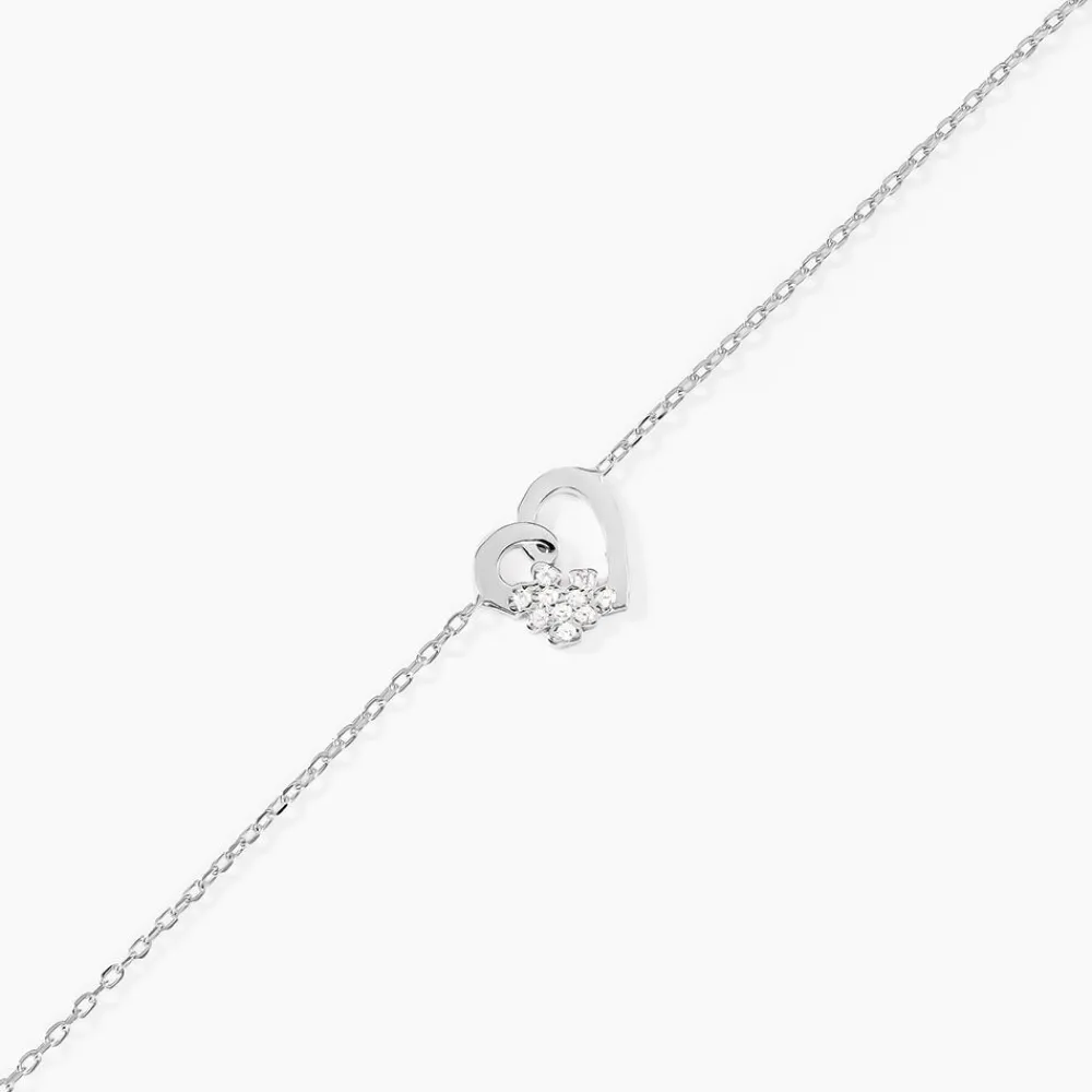 Marc Orian Bijoux Zirconium|Bracelets > Bracelet Lucianna Argent Blanc Oxyde De Zirconium