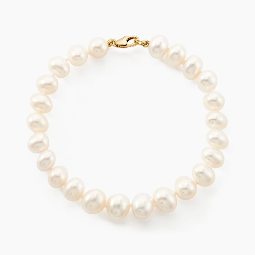 Bracelet Macy Or Jaune Perle De Culture