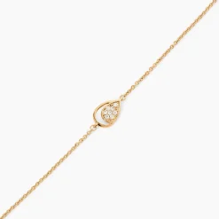 Bracelet Mahalya Plaqué Or Jaune Oxyde De Zirconium