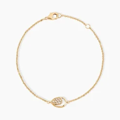Bracelet Mahalya Plaqué Or Jaune Oxyde De Zirconium