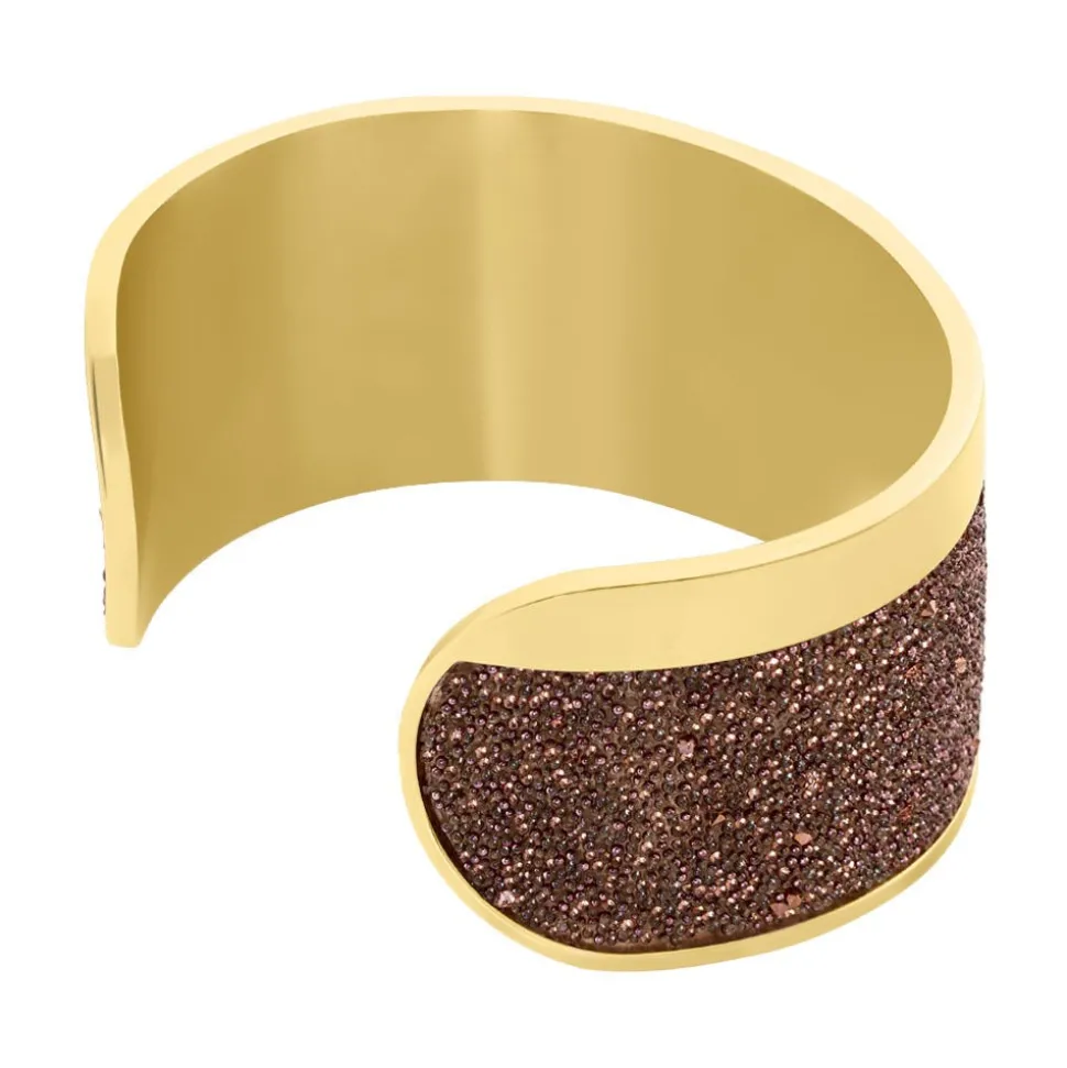 Bracelet Manchette Ouvert Acier Rose Carron