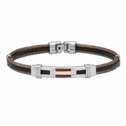 Bracelet Marie-gaelleae Or Acier Bicolore