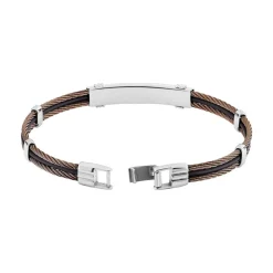 Bracelet Marie-gaelleae Or Acier Bicolore