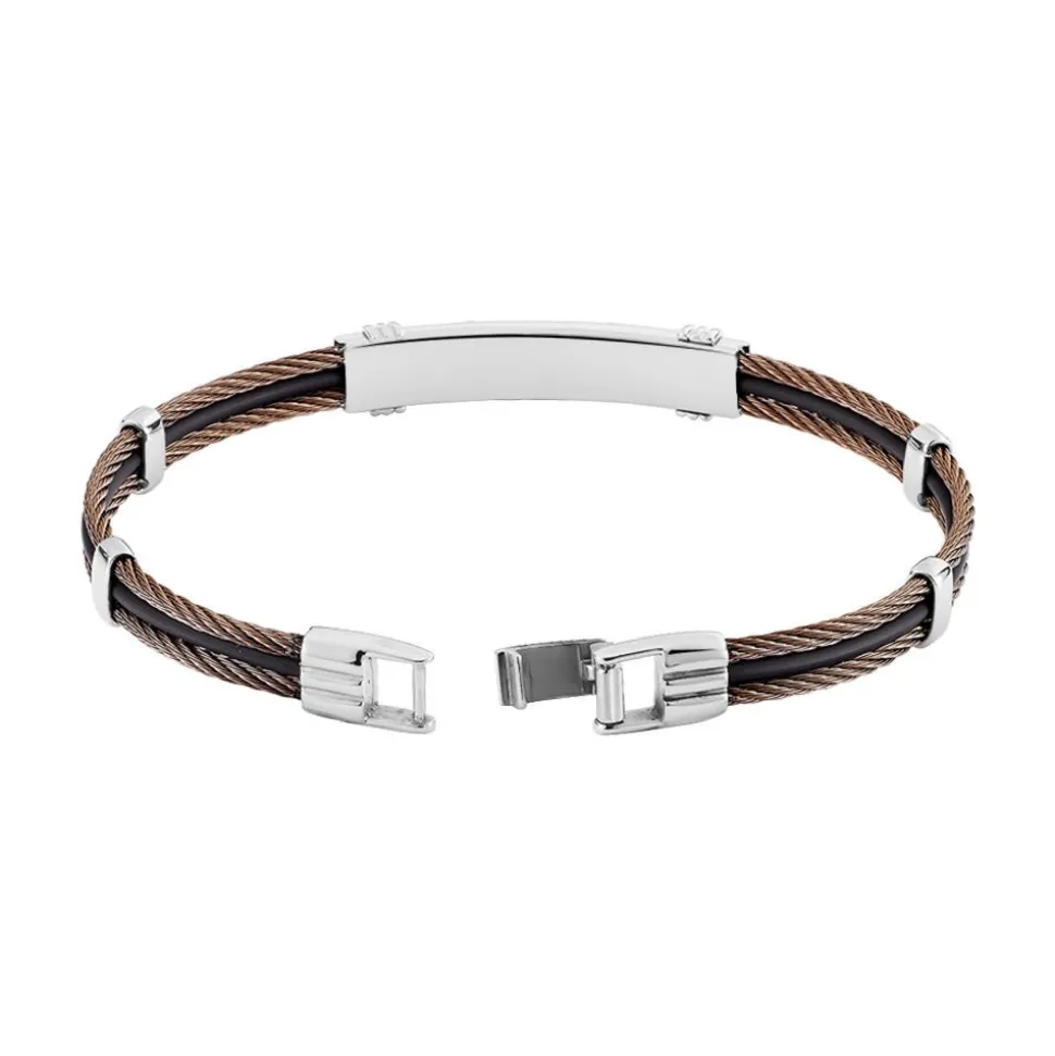 Bracelet Marie-gaelleae Or Acier Bicolore