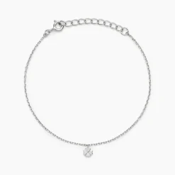 Marc Orian Bijoux Trèfle|Bracelets > Bracelet Mayane Argent Blanc
