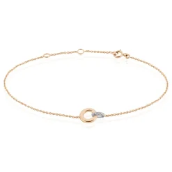Bracelet Melynda Or Rose Diamant