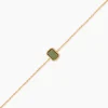 Bracelet Memory Plaqué Or Jaune Aventurine