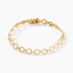 Bracelet Merane Plaqué Or Oxydes De Zirconium