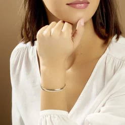 Bracelet Messaline Plaqué Or Jaune