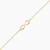 Bracelet Mierla Infini Or Jaune Perle De Culture