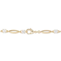 Bracelet Mimona Plaqué Or Jaune Oxyde De Zirconium