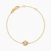 Bracelet Moisette Plaqué Or Jaune Oxyde De Zirconium