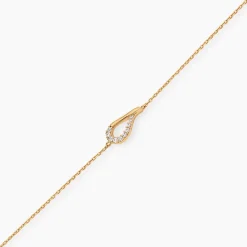 Bracelet Monia Plaqué Or Jaune Oxyde De Zirconium