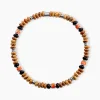 Bracelet Naturel Autres Tricolore Jaspe Africain Agate