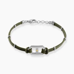 Bracelet Naturel Cordon Kaki