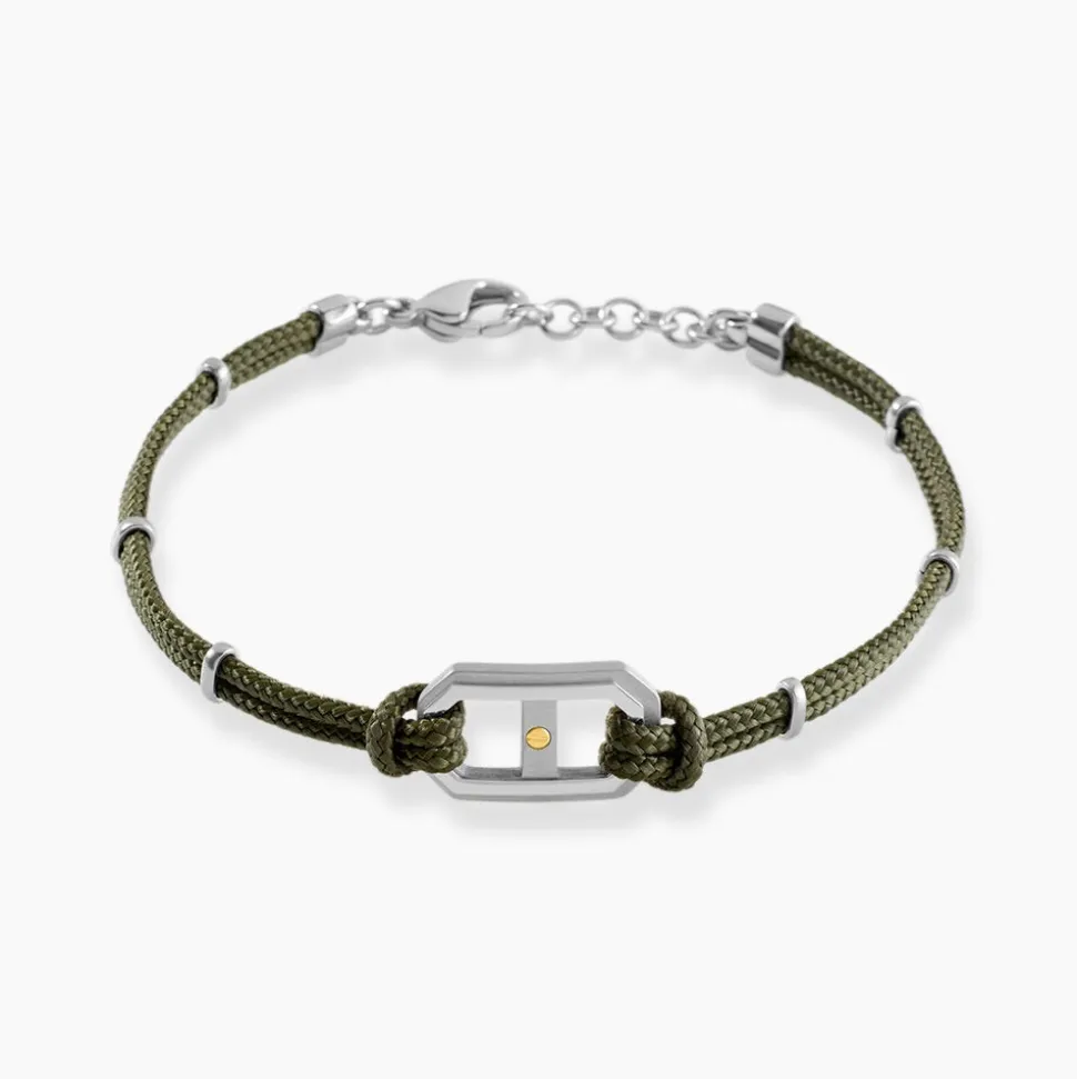 Bracelet Naturel Cordon Kaki