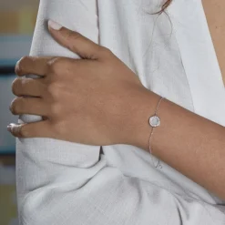 Marc Orian Bracelets|Idées Cadeaux Femme > Bracelet Nawala Argent Blanc Oxyde De Zirconium Et Nacre