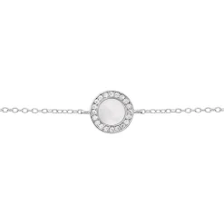 Marc Orian Bracelets|Idées Cadeaux Femme > Bracelet Nawala Argent Blanc Oxyde De Zirconium Et Nacre