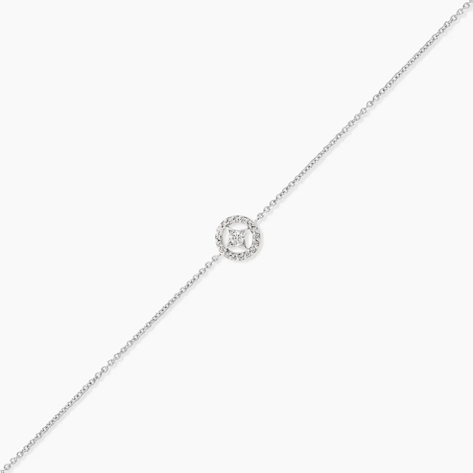 Bracelet Nour-imen Or Blanc Diamant