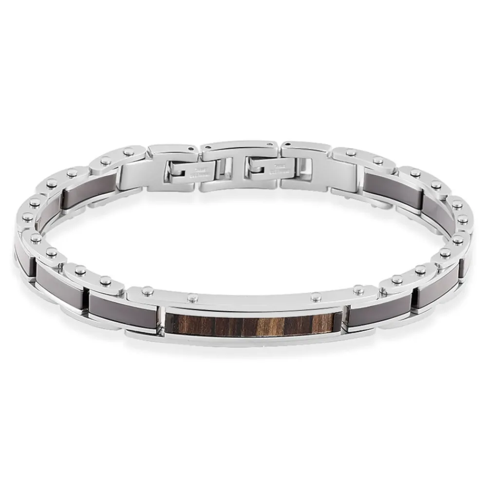 JOURDAN Bracelets Homme|Bracelets Acier Inoxydable > Bracelet Nuku Acier Blanc
