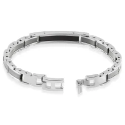 JOURDAN Bracelets Homme|Bracelets Acier Inoxydable > Bracelet Nuku Acier Blanc
