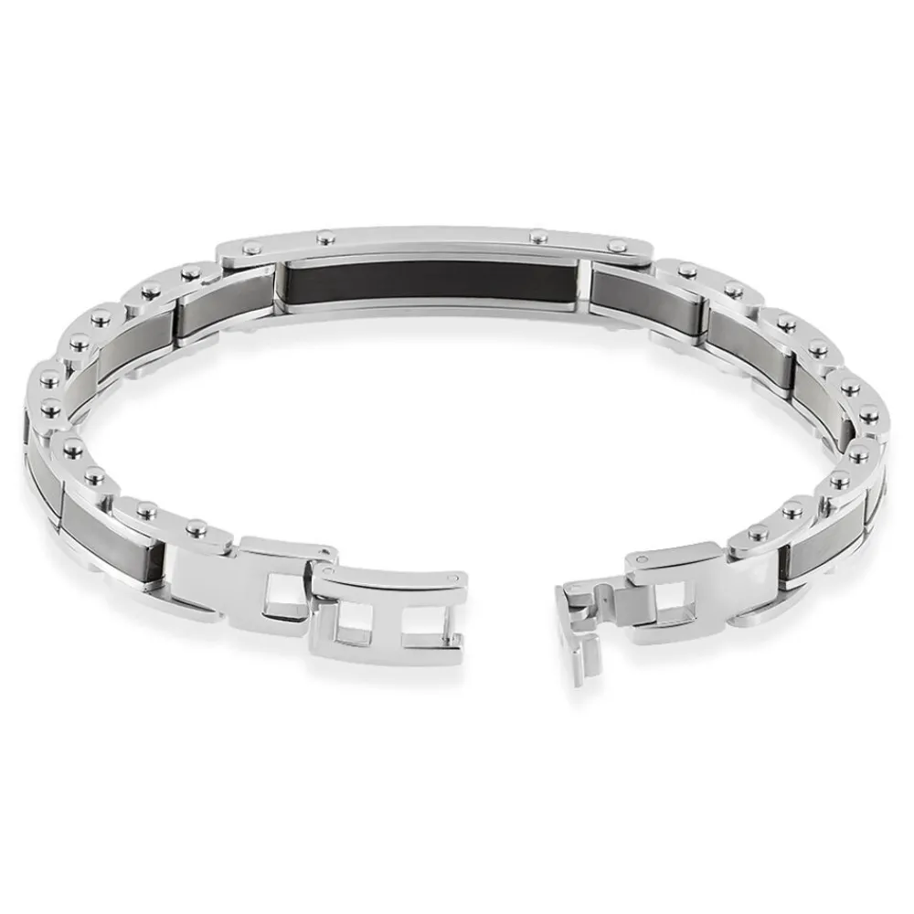 JOURDAN Bracelets Homme|Bracelets Acier Inoxydable > Bracelet Nuku Acier Blanc