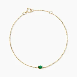 Marc Orian Bracelets Or|Bijoux Émeraude > Bracelet Opeyemi Or Jaune Emeraude Diamant