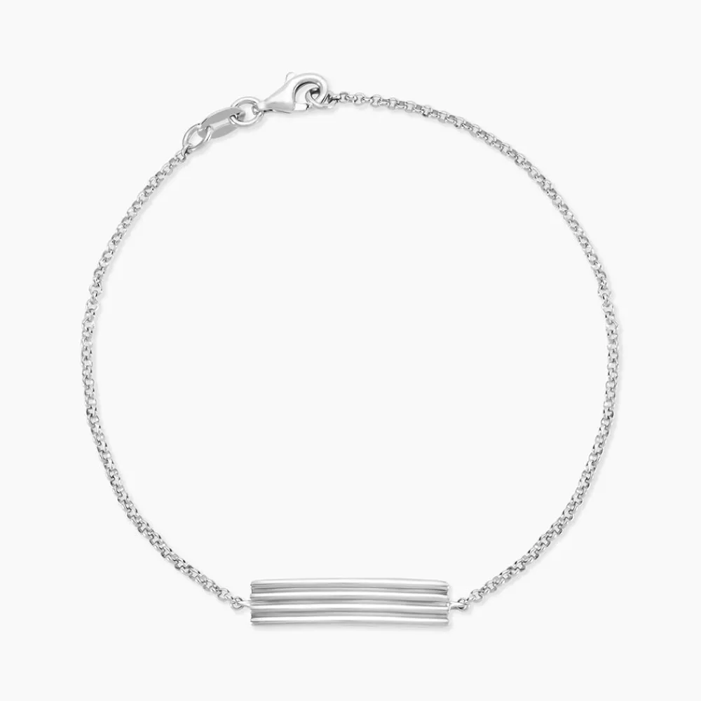 Marc Orian Bracelets Homme|Bijoux Homme > Bracelet Orace Argent Blanc