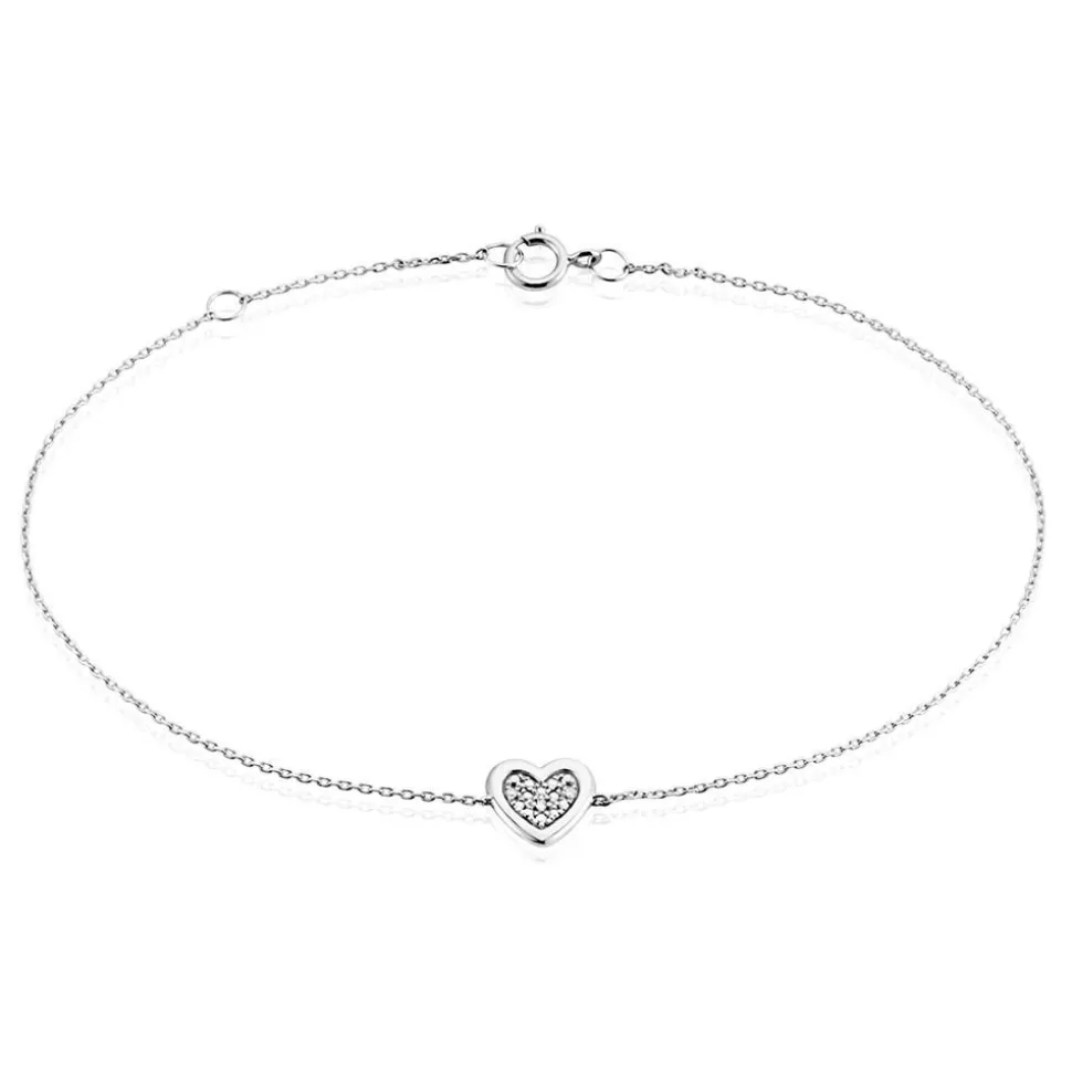 Bracelet Or Blanc Abidan Diamants