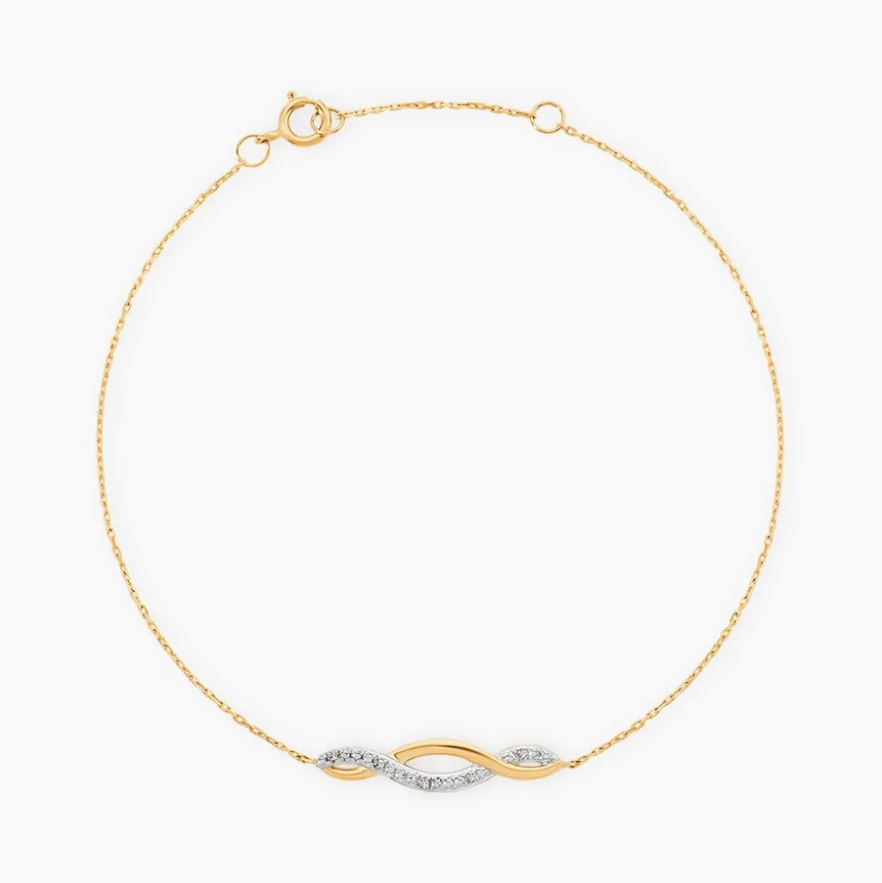 Bracelet Or Jaune Abisai Diamants