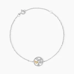 Bracelet Or Jaune Argent Blanc