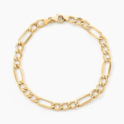 Marc Orian Bracelets Or|Bracelets Homme > Bracelet Or Jaune Maille Alternée