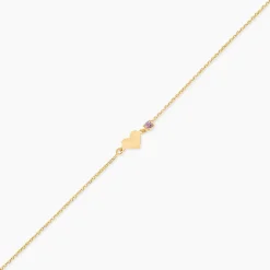 Bracelet Or Jaune Marie Lou Oxyde De Zirconium