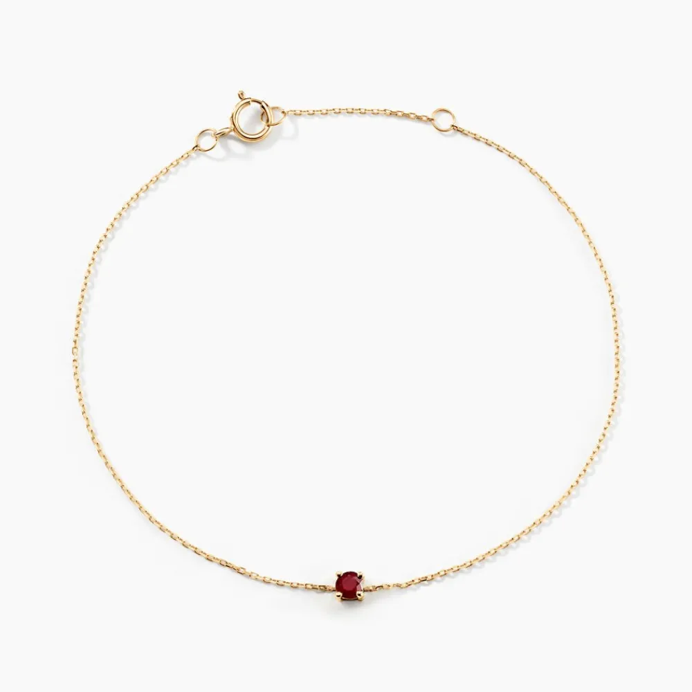 Marc Orian Bracelets Or|Anniversaire De Mariage > Bracelet Or Jaune Onora Rubis