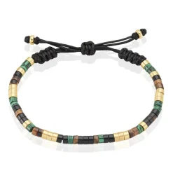 Bracelet Phebus Him Acier Doré Pierres Synthetiques