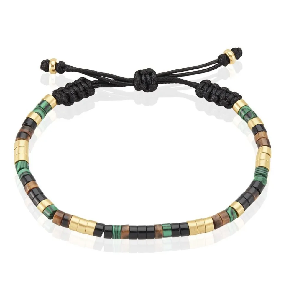 Bracelet Phebus Him Acier Doré Pierres Synthetiques