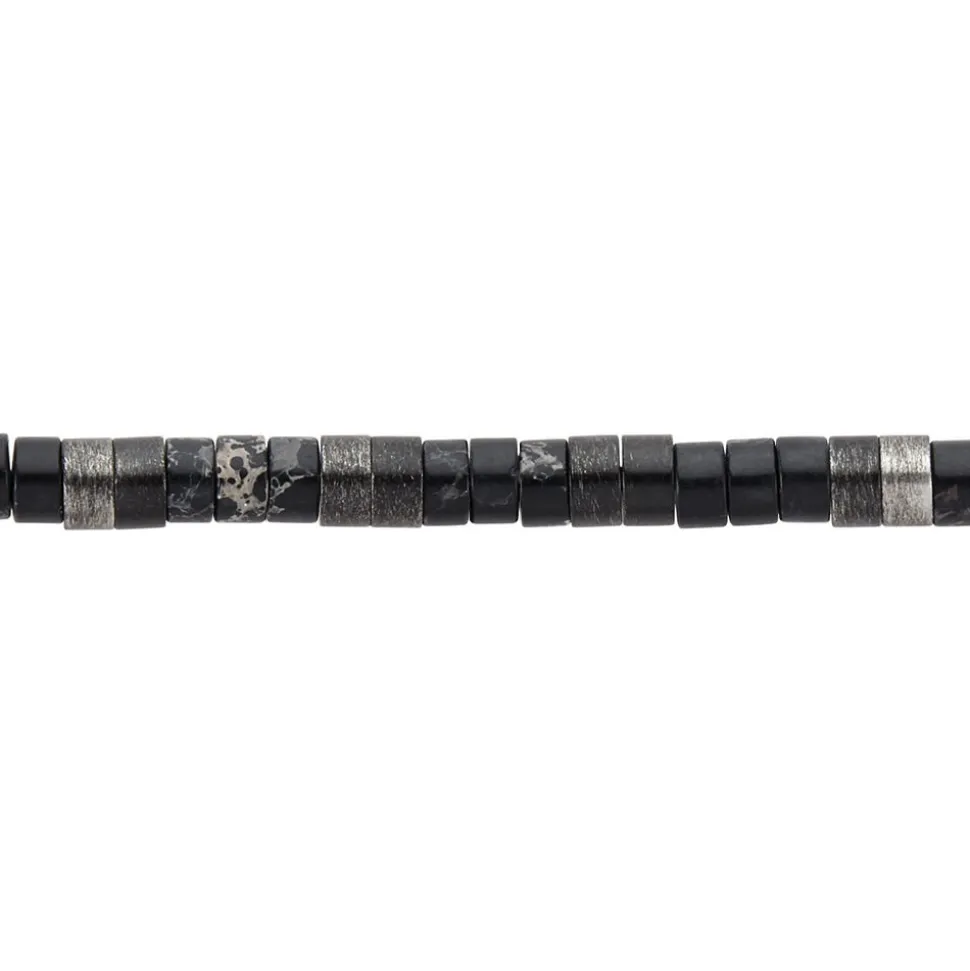 Bracelet Phebus Him Acier Noir Pierres Synthetiques