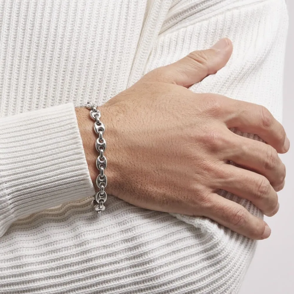 PHEBUS HIM Bracelets Homme|Bracelets Acier Inoxydable > Bracelet Badice Acier Blanc