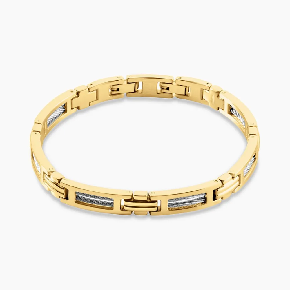 PHEBUS HIM Bracelets Homme|Bracelets Acier Inoxydable > Bracelet Classique Acier Jaune