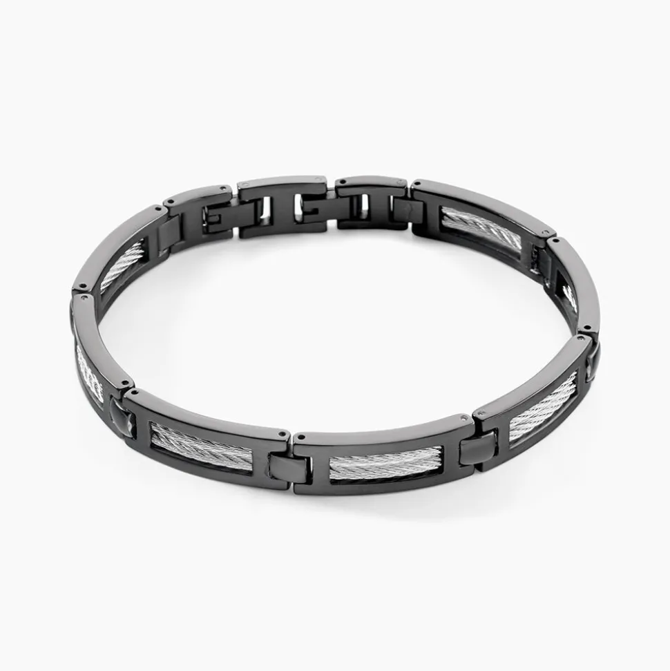 Bracelet Phebus Him Cosme Acier Noir