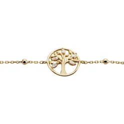 Bracelet Plaqué Or Heribald Oxydes De Zirconium