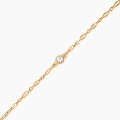 Bracelet Plaqué Or Jaune Lyn Oxyde De Zirconium