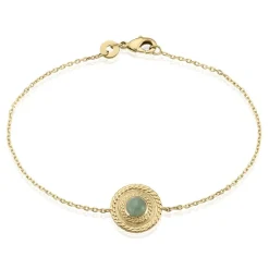 Bracelet Plaqué Or Jaune Marcia Aventurine