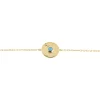 Bracelet Plaqué Or Jaune Zoila Pierre De Synthese