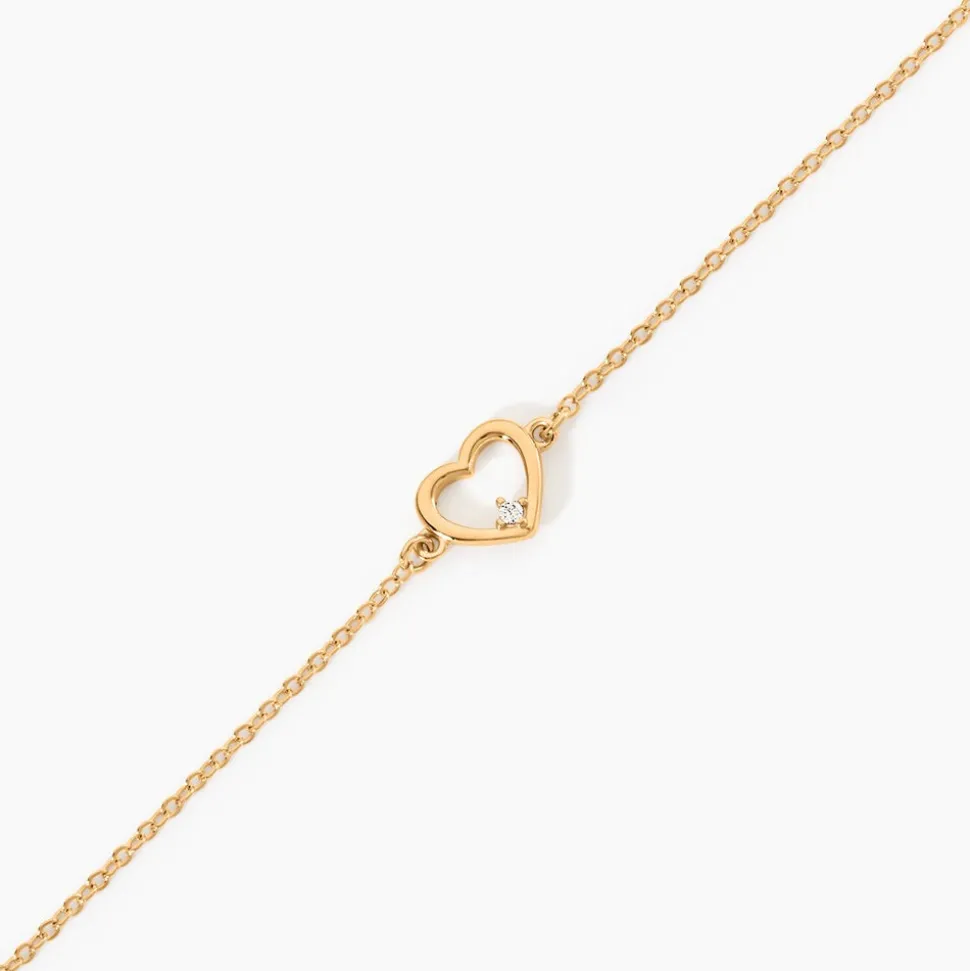 Bracelet Plaqué Or Kaspar Oxyde De Zirconium
