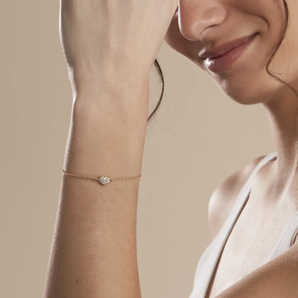 Bracelet Plaqué Or Nafissa Oxydes De Zirconium