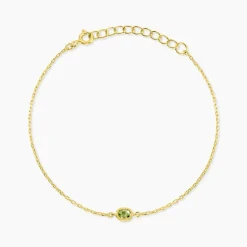 Marc Orian Bracelets|Idées Cadeaux Femme > Bracelet Poem Argent Jaune Péridot