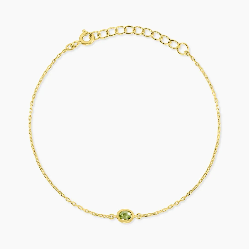 Marc Orian Bracelets|Idées Cadeaux Femme > Bracelet Poem Argent Jaune Péridot