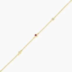 Marc Orian Bracelets|Idées Cadeaux Femme > Bracelet Poem Argent Jaune Rhodolite Oxyde De Zirconium
