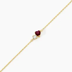 Marc Orian Bracelets|Bijoux Coeur > Bracelet Poem Argent Jaune Tourmaline Oxyde De Zirconium
